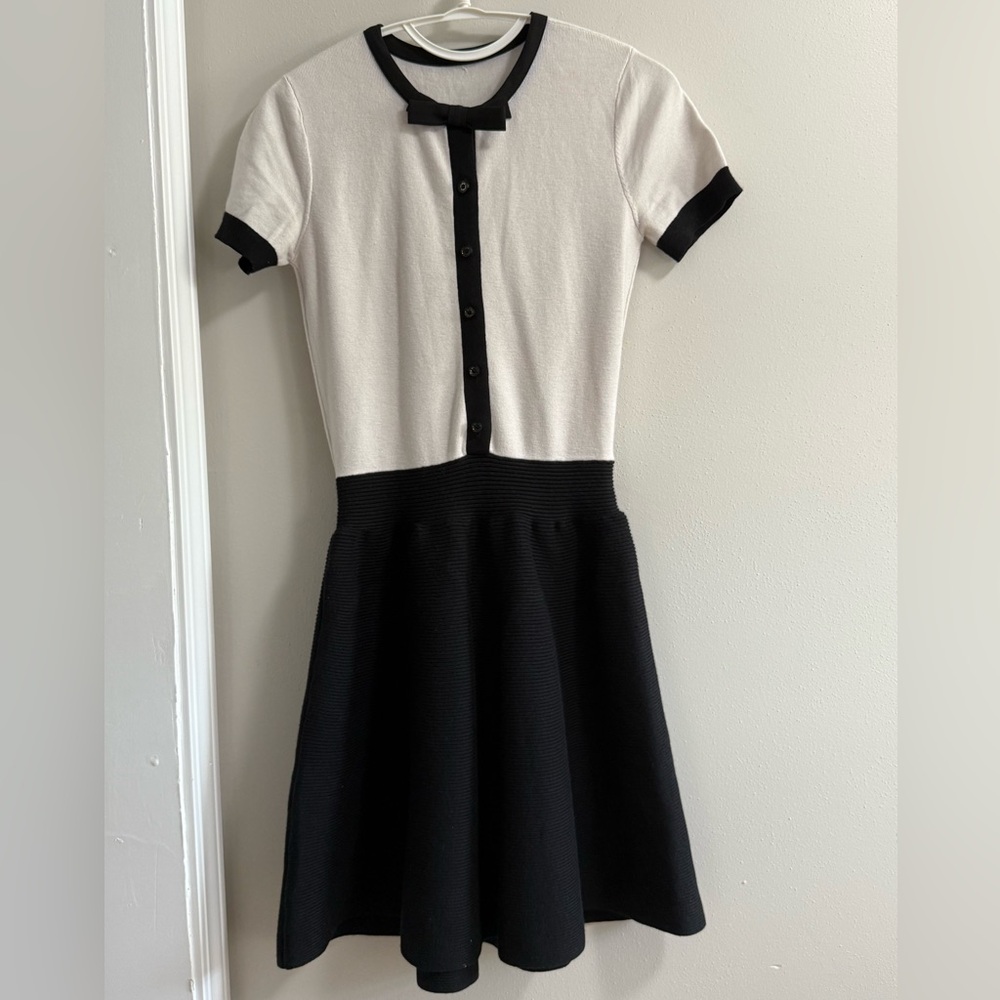 Kate Spade Black A-Line Dress with Peter Pan Collar